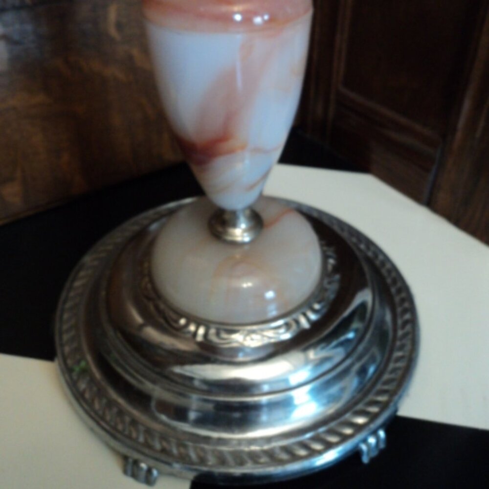 antique floor standing chrome ashtray - Picture 2 of 6